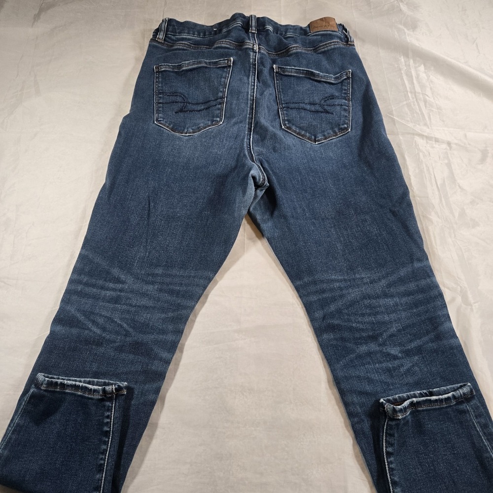 American Eagle Curvy Super Hi-Rise Jegging Next Level Stretch Jeans 12 Short - Picture 2 of 11
